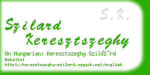 szilard keresztszeghy business card